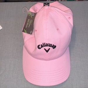 Pink women’s heritage twill callaway golf hat